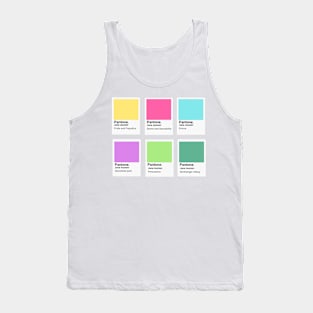 Jane Austen Pantone colours Tank Top